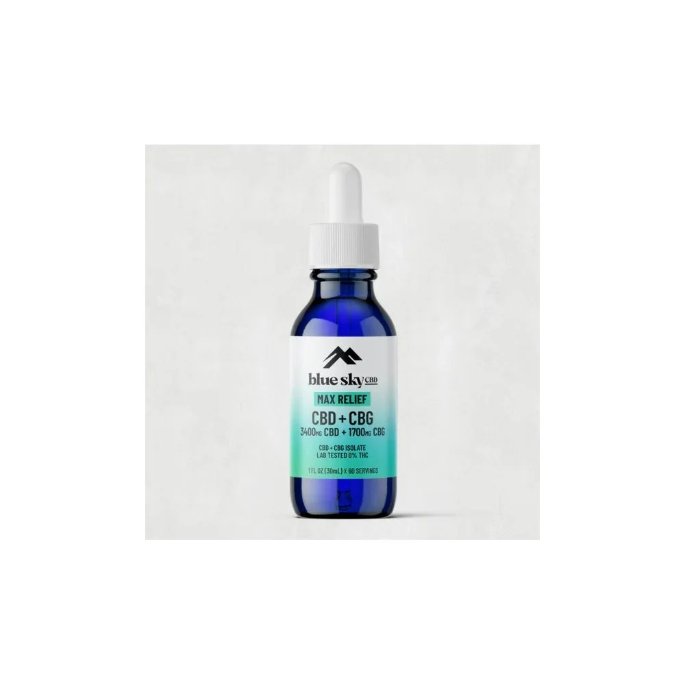 Max Relief CBD + CBG Oil - 30ml - Blue Sky CBD